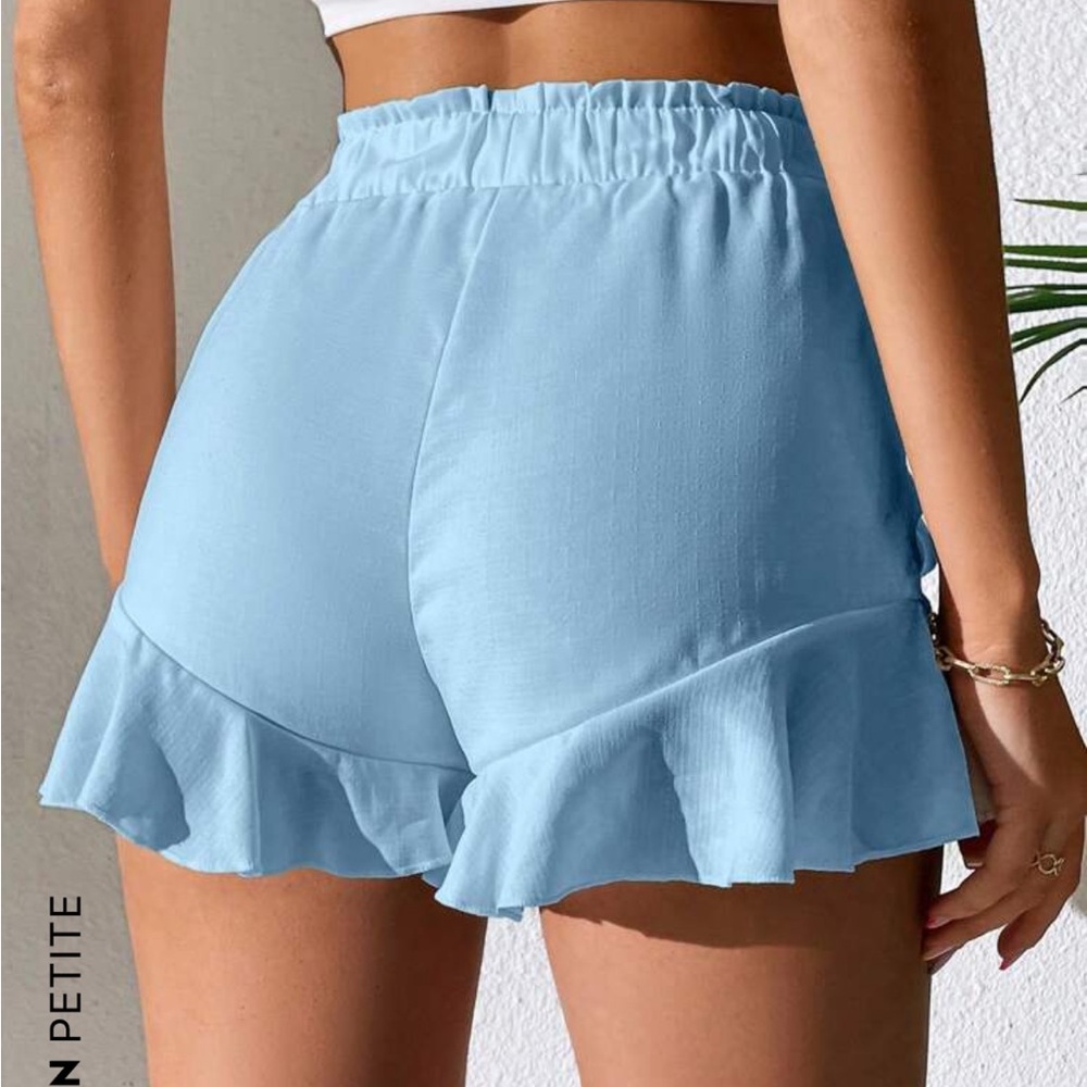 Light Blue Ruffle Skort - Picture 2 of 2